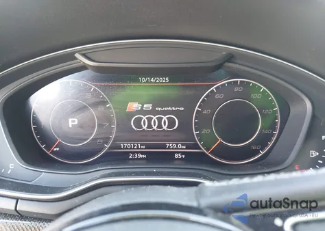 2018 Audi S5 3.0T Premium Plus из США, поврежденный, VIN WAUC4CF59JA034761